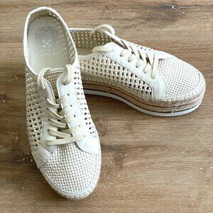 Vince Camuto Espadrille Platform Leather Sneakers